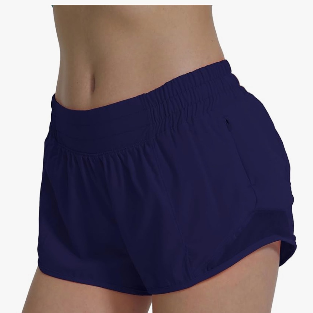 AugIris Jet Black Women's Athletic Shorts size M NWT - Picture 3 of 9